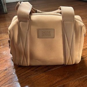 Dagne Dover Landon Neoprene Carryall Bag - Camel - Small (LIKE NEW)